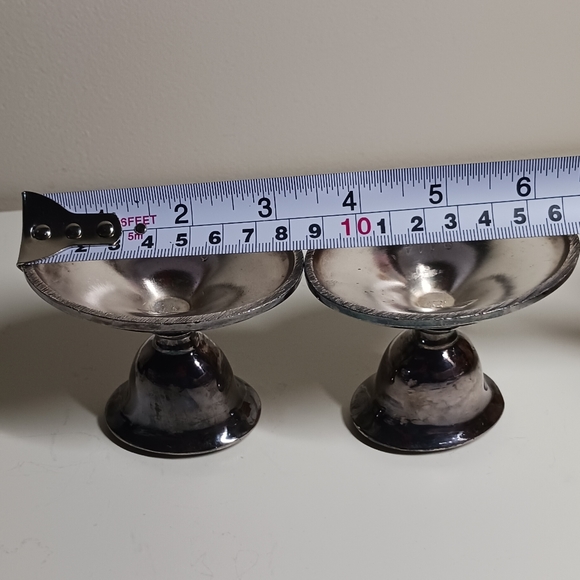 Benedict Proctor pair of candlestick holders, stamped 2444 - Picture 6 of 7